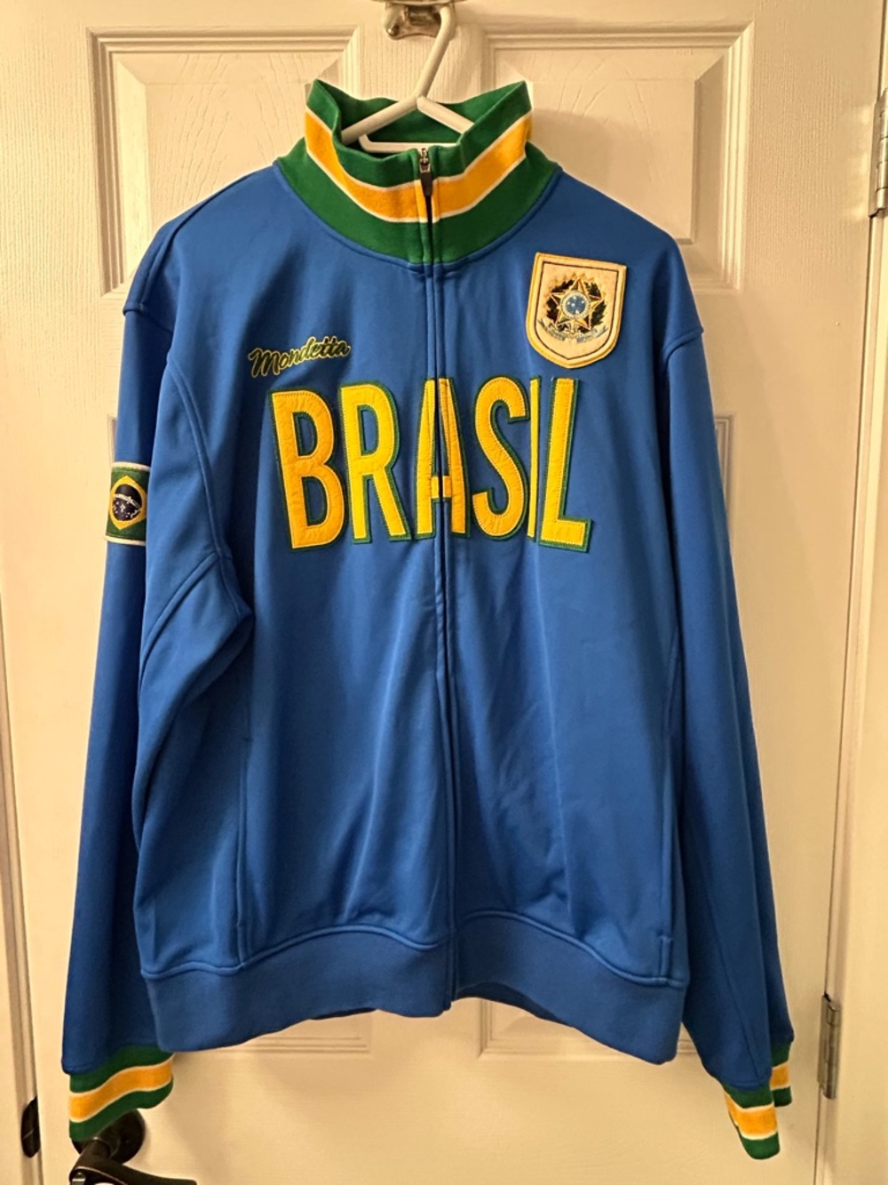 Brazil Soccer Jacket Mondetta XXL Blue Track Jacket Brasil World Cup